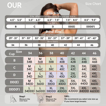 Full coverage wireless bra