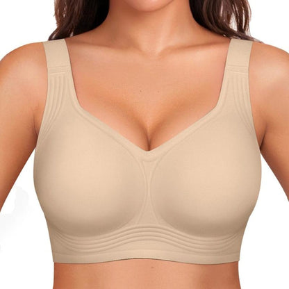 Full coverage wireless bra