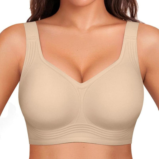 Full coverage wireless bra